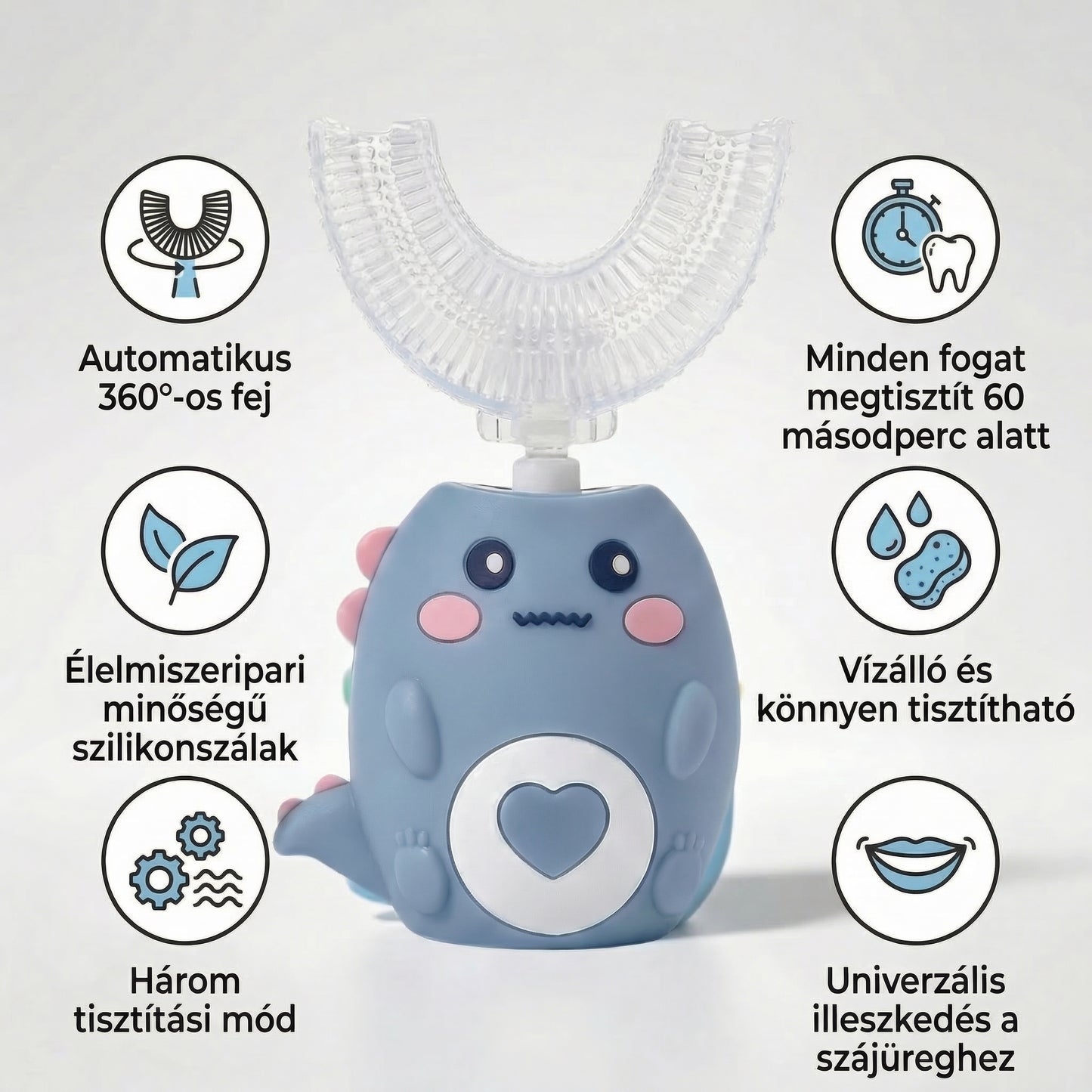DinoSmile™ – Fogorvosok által ajánlott szónikus fogkefe
